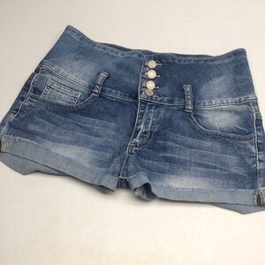HIGH-WAIST INDIGO REIN JEAN SHORTS 11/30 ⭐️